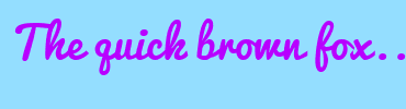 Image with Font Color B800FF and Background Color 94DEFF